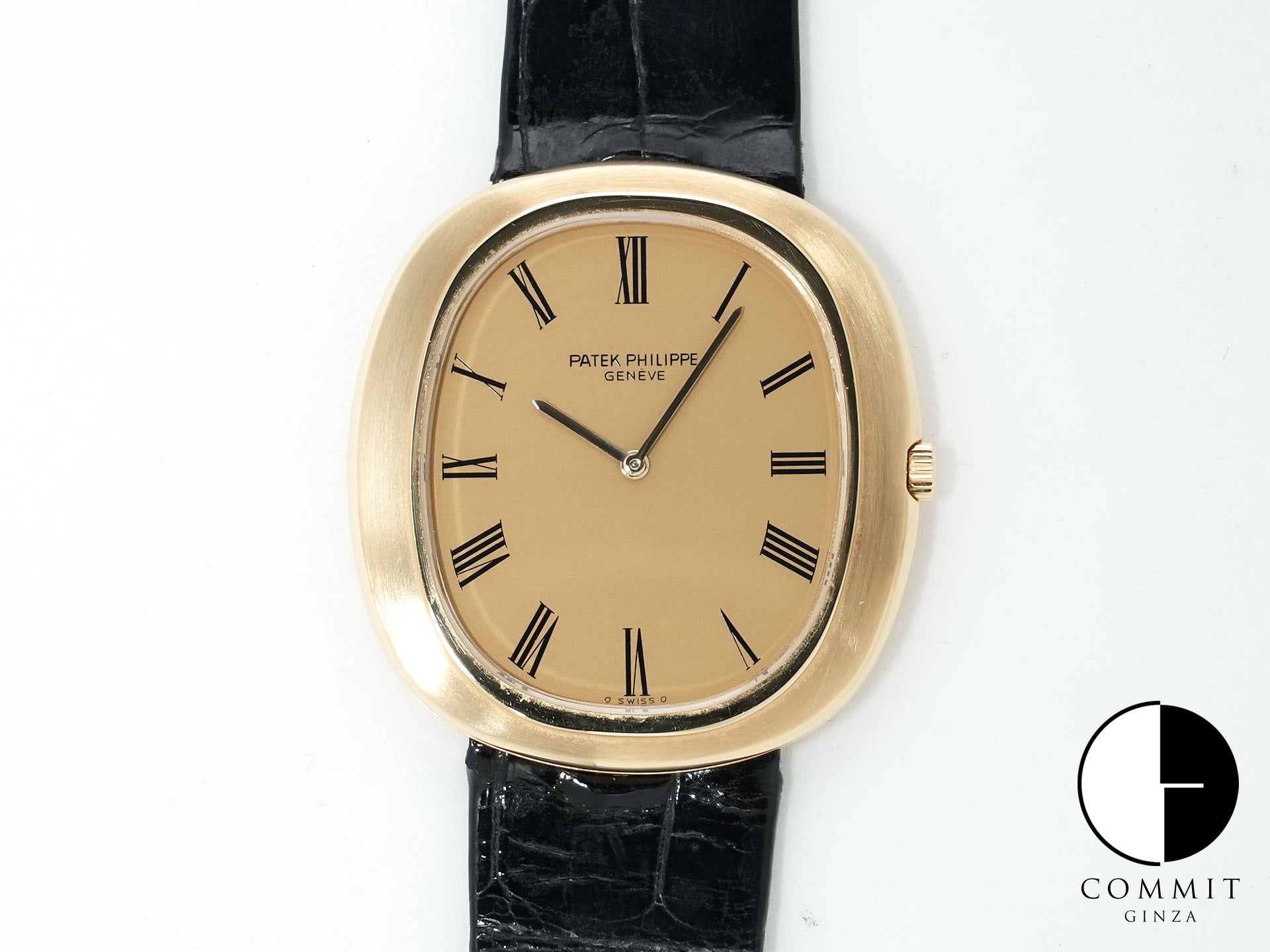 パテックフィリップ ゴールデンエリプス Ref.3589J イエローゴールド シャンパンゴールド文字盤 中古 jif9k4kf