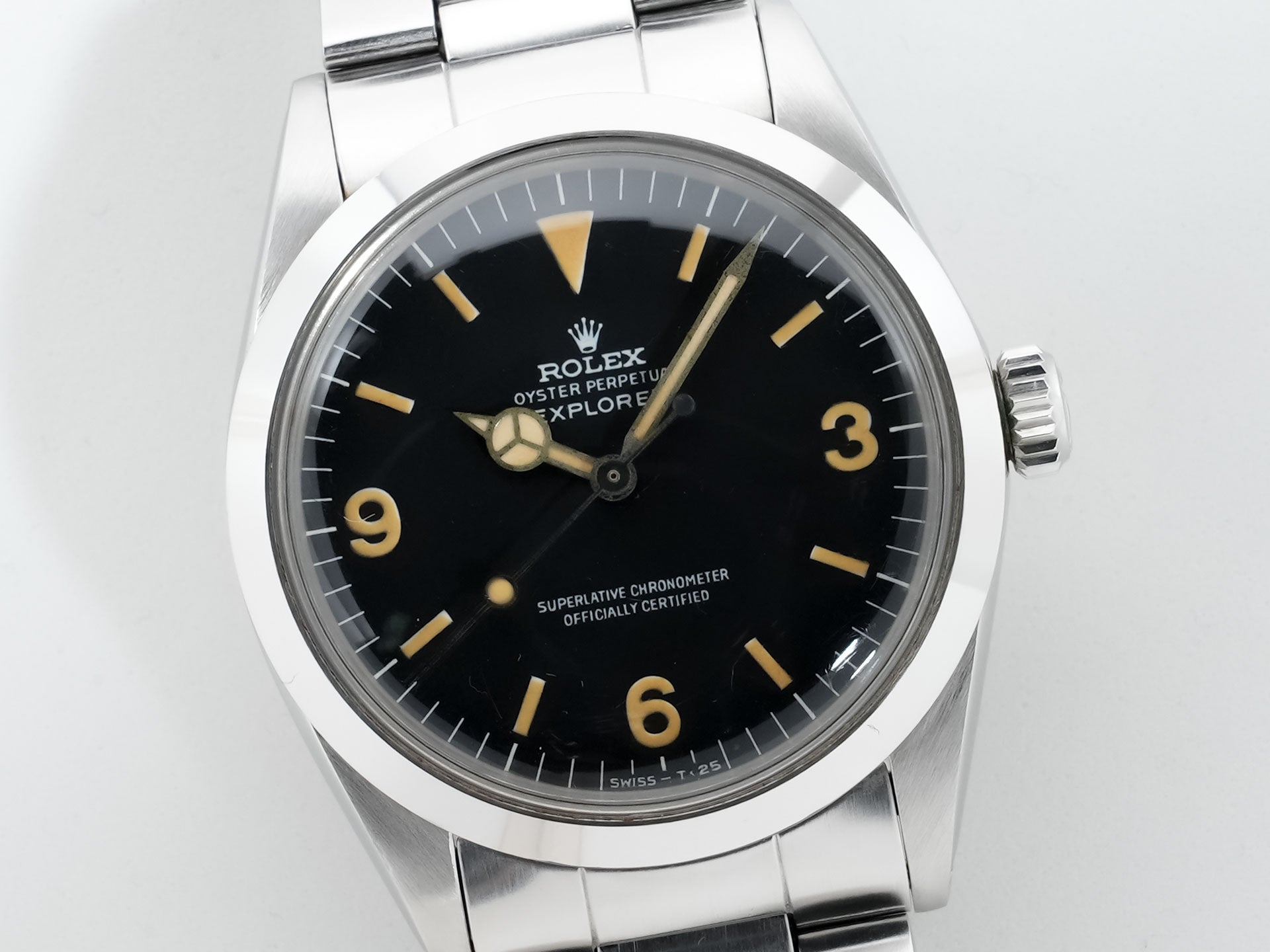 Rolex Explorer I Ref. 1016 Stainless Steel Black Dial Pre-owned 8h4merhz