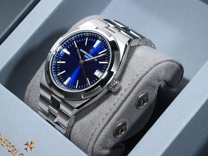 ヴァシュロンコンスタンタン オーヴァーシーズ オートマティック Ref.4520V/210A-B128 ステンレススチール ブルー文字盤 未使用 j39xz4dm