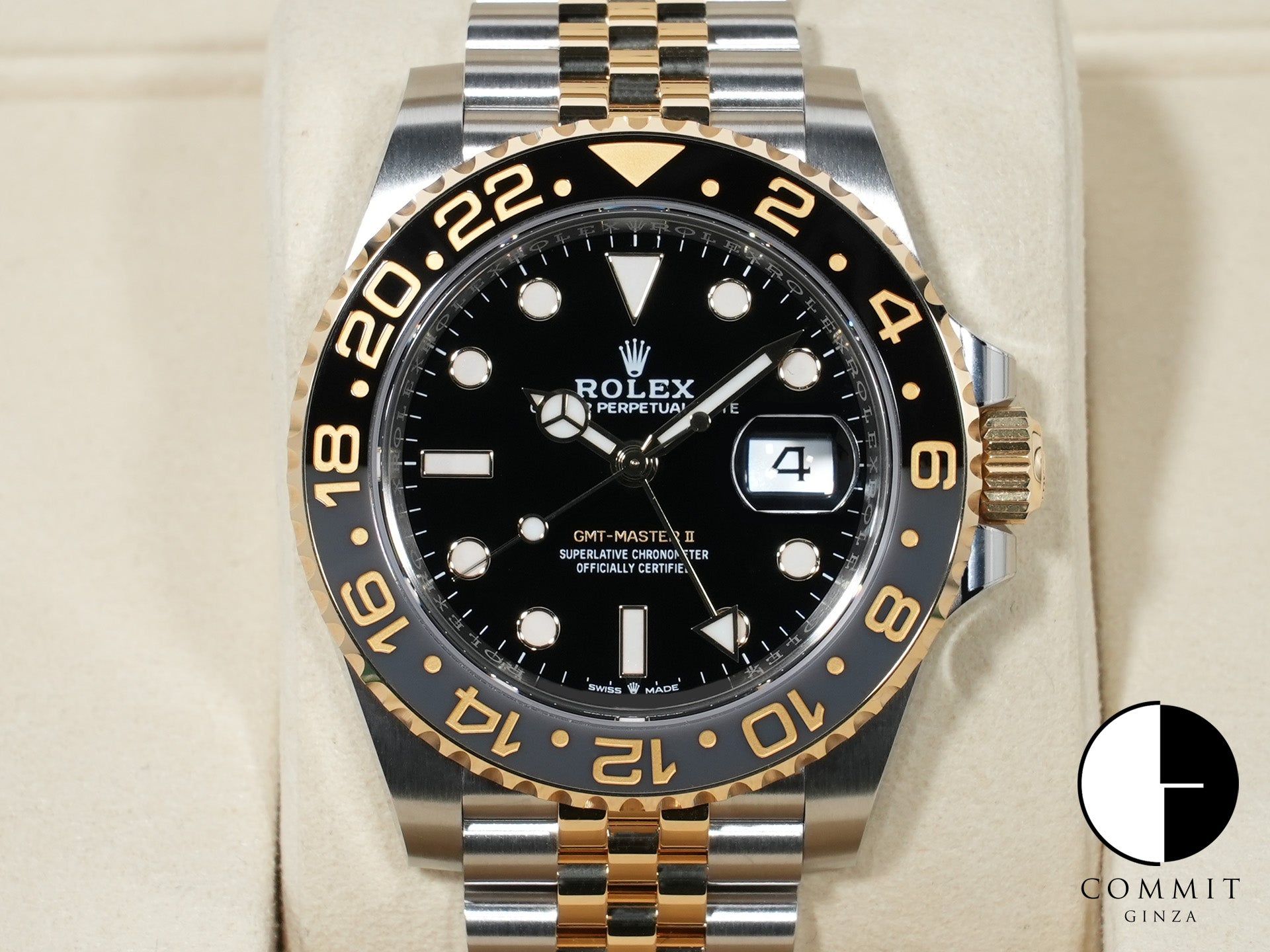 ロレックス GMTマスターII Ref.126713GRNR ステンレススチール/イエローゴールド ブラック文字盤 ジュビリーブレスレット 未使用 xgy5o789