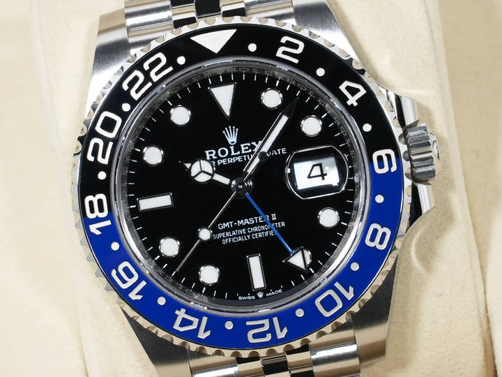 ロレックス GMTマスターII Ref.126710BLNR ステンレススチール ブラック文字盤 ジュビリーブレスレット 未使用 w3q6ddir