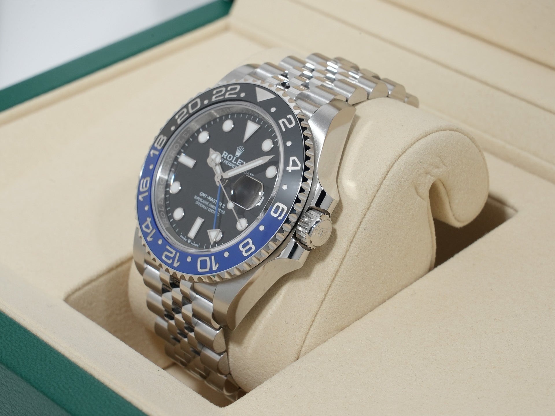 ロレックス GMTマスターII Ref.126710BLNR ステンレススチール ブラック文字盤 ジュビリーブレスレット 未使用 w3q6ddir