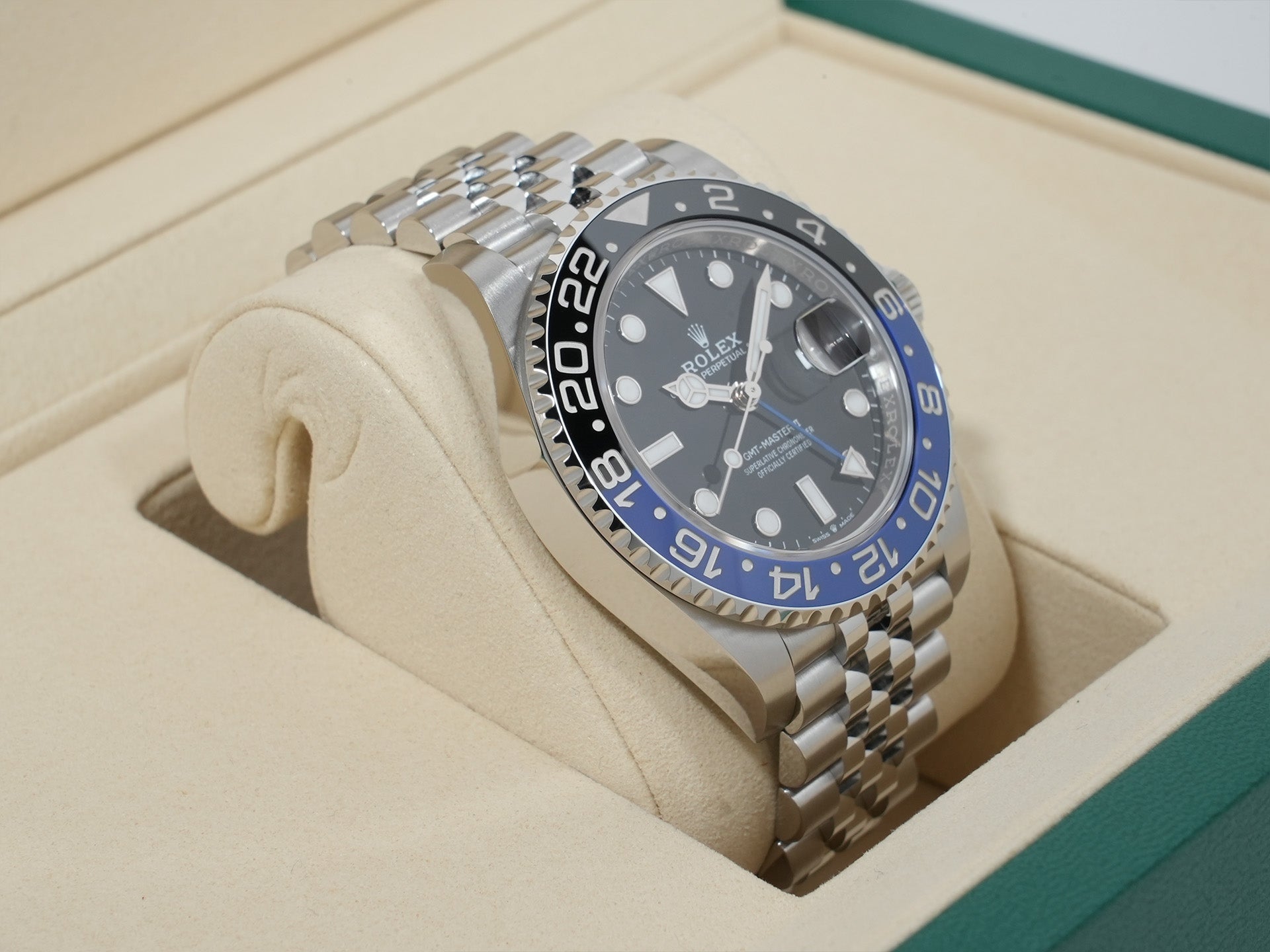 ロレックス GMTマスターII Ref.126710BLNR ステンレススチール ブラック文字盤 ジュビリーブレスレット 未使用 w3q6ddir