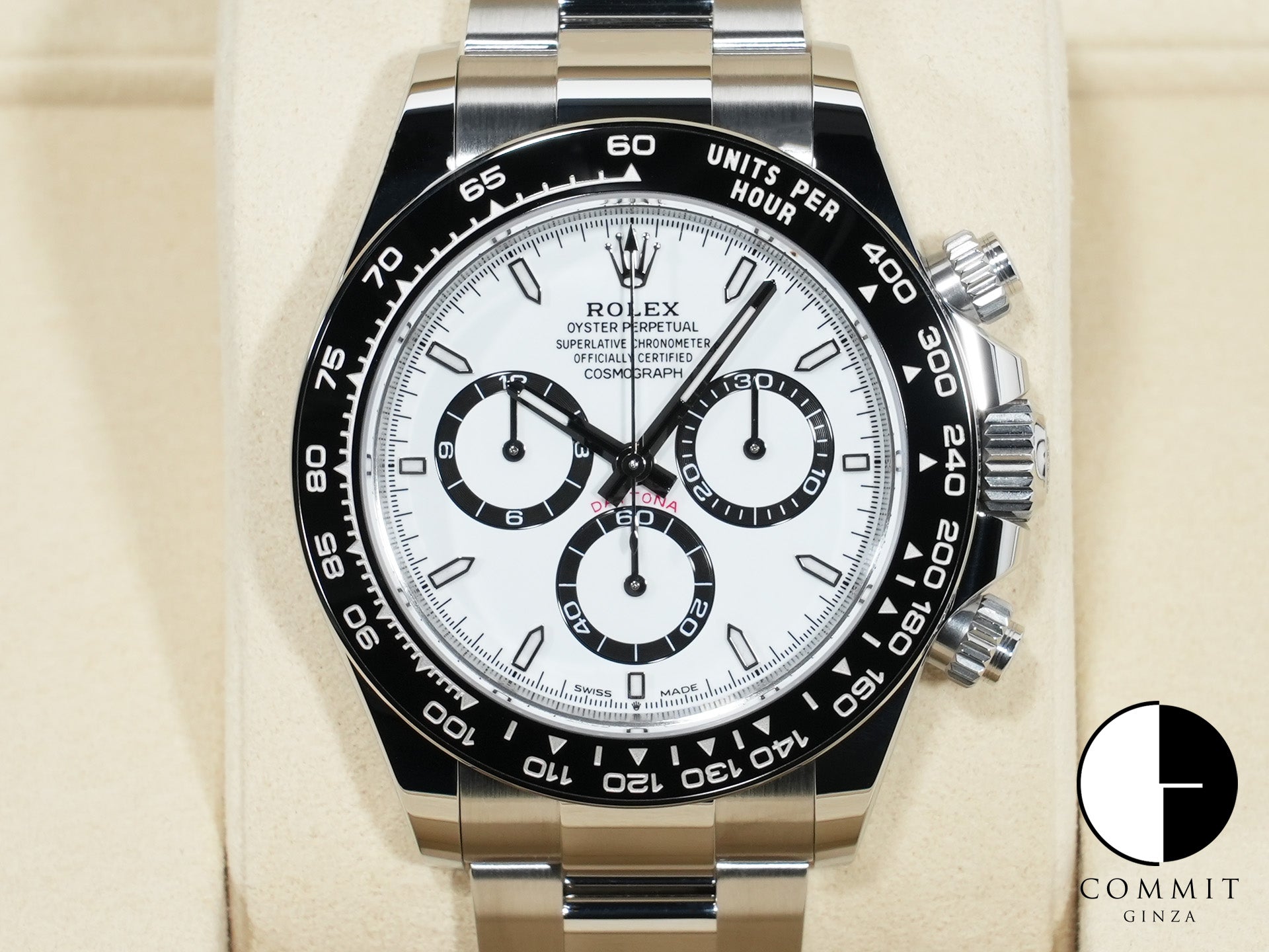 ロレックス デイトナ Ref.126500LN ステンレススチール ホワイト文字盤 未使用 fd34ystp