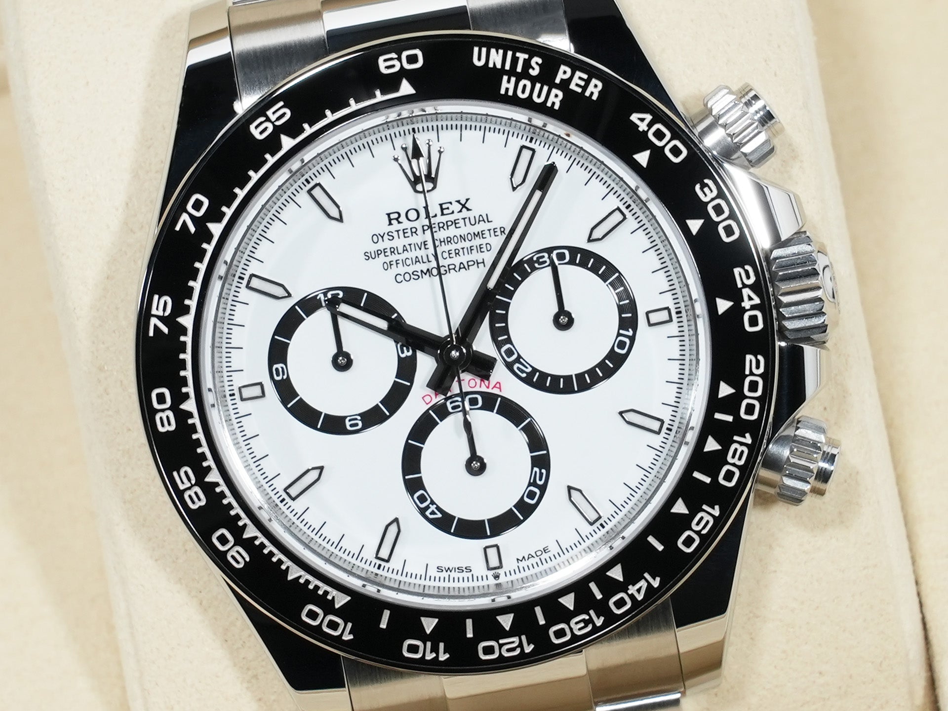 ロレックス デイトナ Ref.126500LN ステンレススチール ホワイト文字盤 未使用 fd34ystp