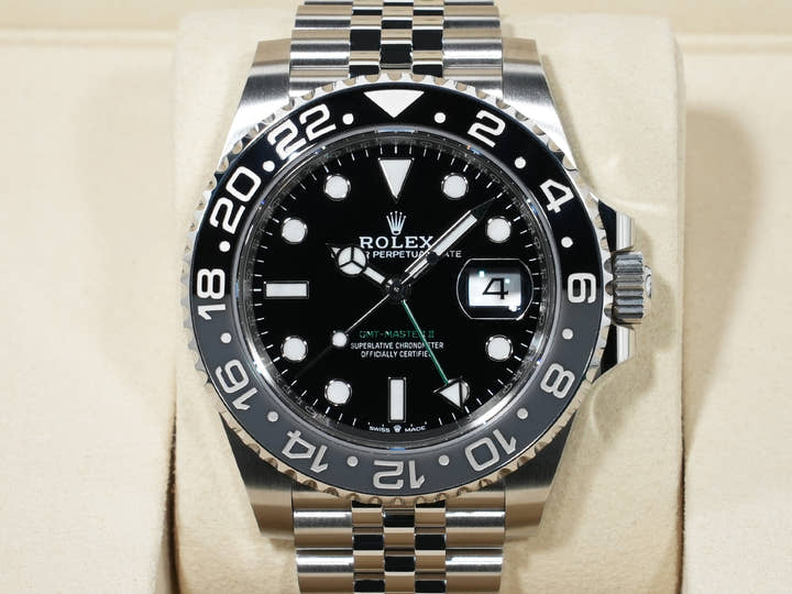 ロレックス GMTマスターII Ref.126710GRNR ステンレススチール ブラック文字盤 ジュビリーブレスレット 未使用 rtbna7ih