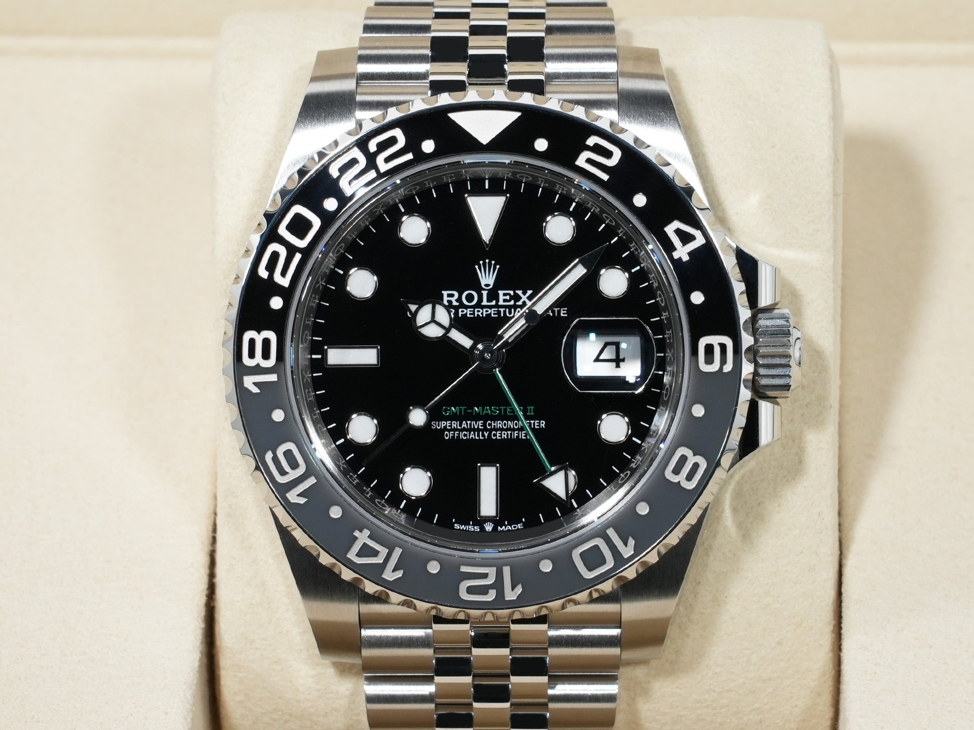ロレックス GMTマスターII Ref.126710GRNR ステンレススチール ブラック文字盤 ジュビリーブレスレット 未使用 rtbna7ih