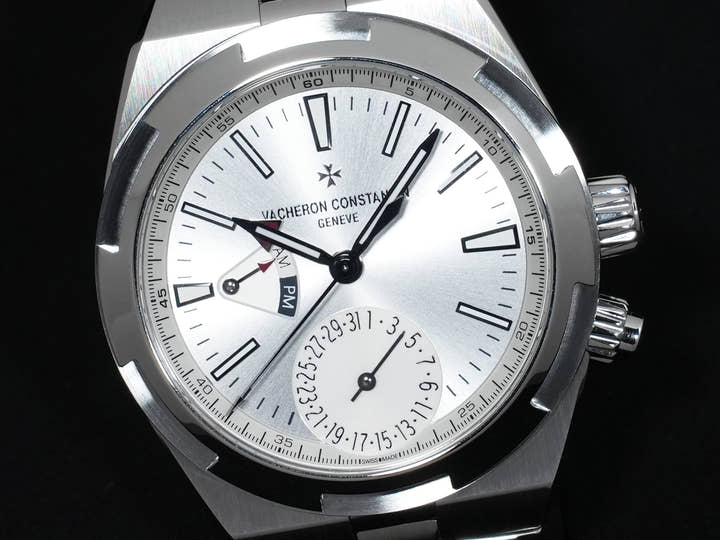ヴァシュロンコンスタンタン オーヴァーシーズ デュアルタイム Ref.7900V/110A-B333 ステンレススチール シルバー文字盤 極美品 mamsi2bt