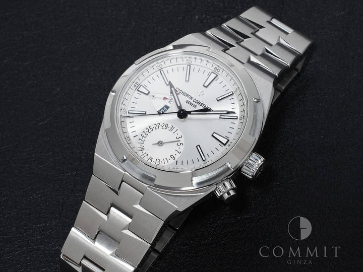 ヴァシュロンコンスタンタン オーヴァーシーズ デュアルタイム Ref.7900V/110A-B333 ステンレススチール シルバー文字盤 極美品 mamsi2bt