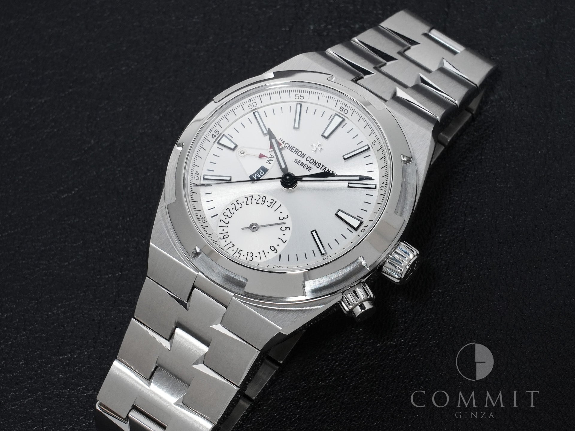 ヴァシュロンコンスタンタン オーヴァーシーズ デュアルタイム Ref.7900V/110A-B333 ステンレススチール シルバー文字盤 極美品 mamsi2bt