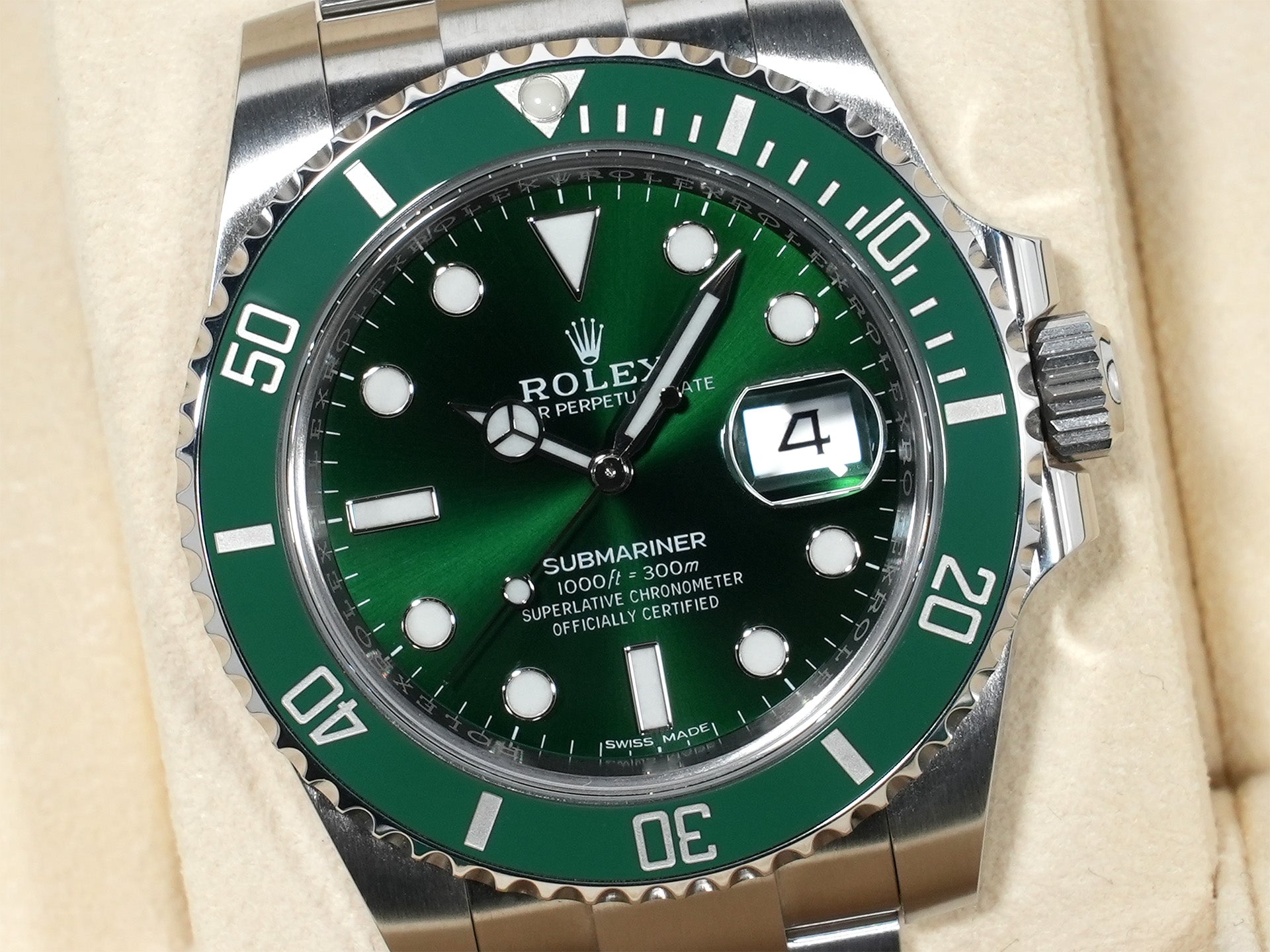 ロレックス サブマリーナー デイト Ref.116610LV ステンレススチール グリーン文字盤 美品 z5f94n2t