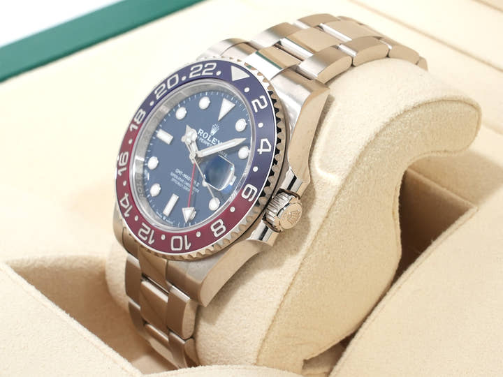 ロレックス GMTマスターII Ref.126719BLRO ホワイトゴールド ミッドナイトブルー文字盤 オイスターブレスレット 美中古 ic7z5gyy