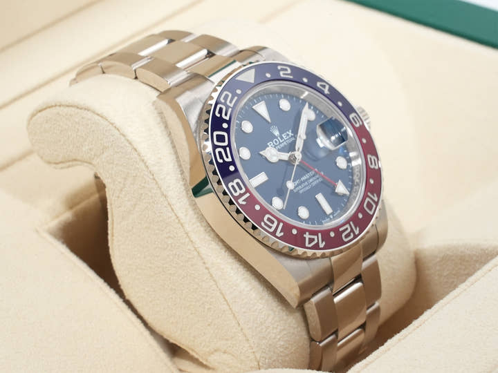 ロレックス GMTマスターII Ref.126719BLRO ホワイトゴールド ミッドナイトブルー文字盤 オイスターブレスレット 美中古 ic7z5gyy