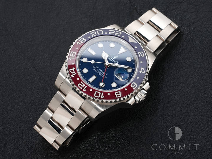 ロレックス GMTマスターII Ref.126719BLRO ホワイトゴールド ミッドナイトブルー文字盤 オイスターブレスレット 美中古 ic7z5gyy