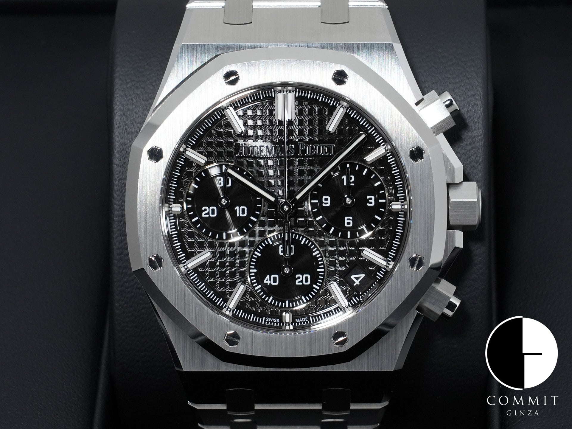 オーデマピゲ ロイヤルオーク クロノグラフ 50周年記念 Ref.26240ST.OO.1320ST.02 ステンレススチール ブラック文字盤 美中古 fj6963ca