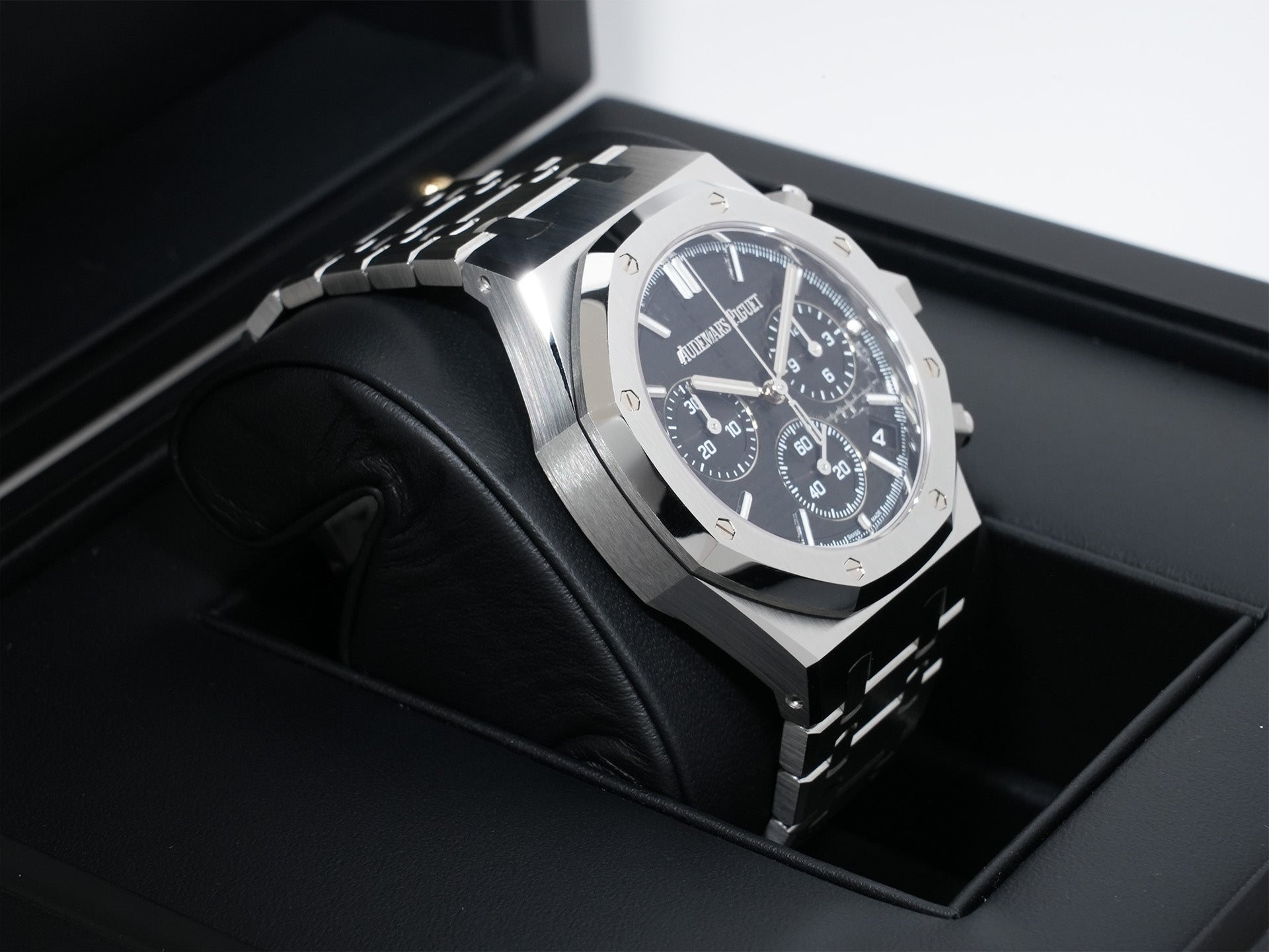 オーデマピゲ ロイヤルオーク クロノグラフ 50周年記念 Ref.26240ST.OO.1320ST.02 ステンレススチール ブラック文字盤 美中古 fj6963ca