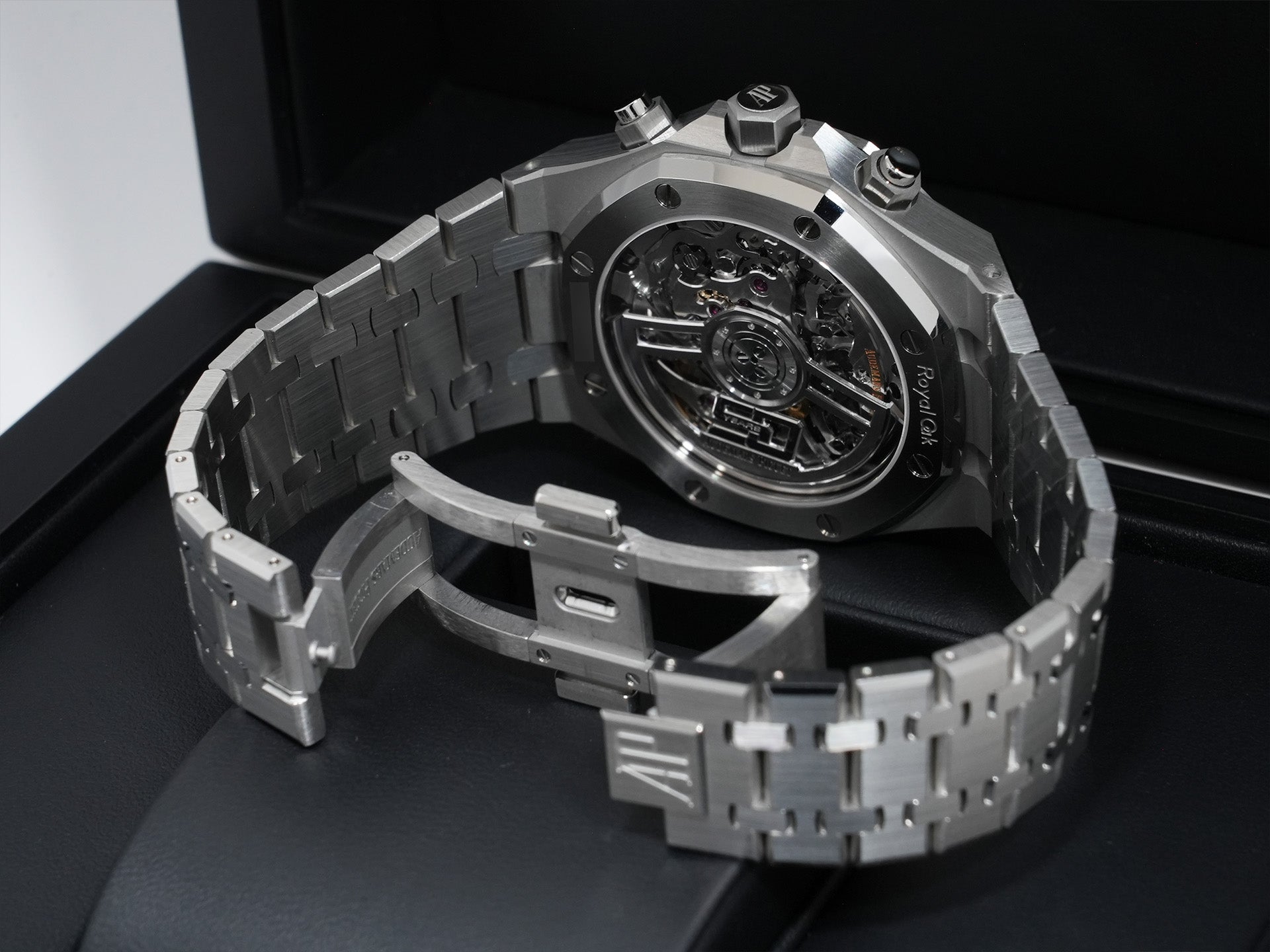 オーデマピゲ ロイヤルオーク クロノグラフ 50周年記念 Ref.26240ST.OO.1320ST.02 ステンレススチール ブラック文字盤 美中古 fj6963ca