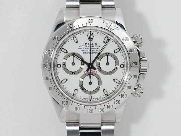 Pre-owned Rolex Daytona Ref. 116520 Stainless Steel White Dial kjxovadx