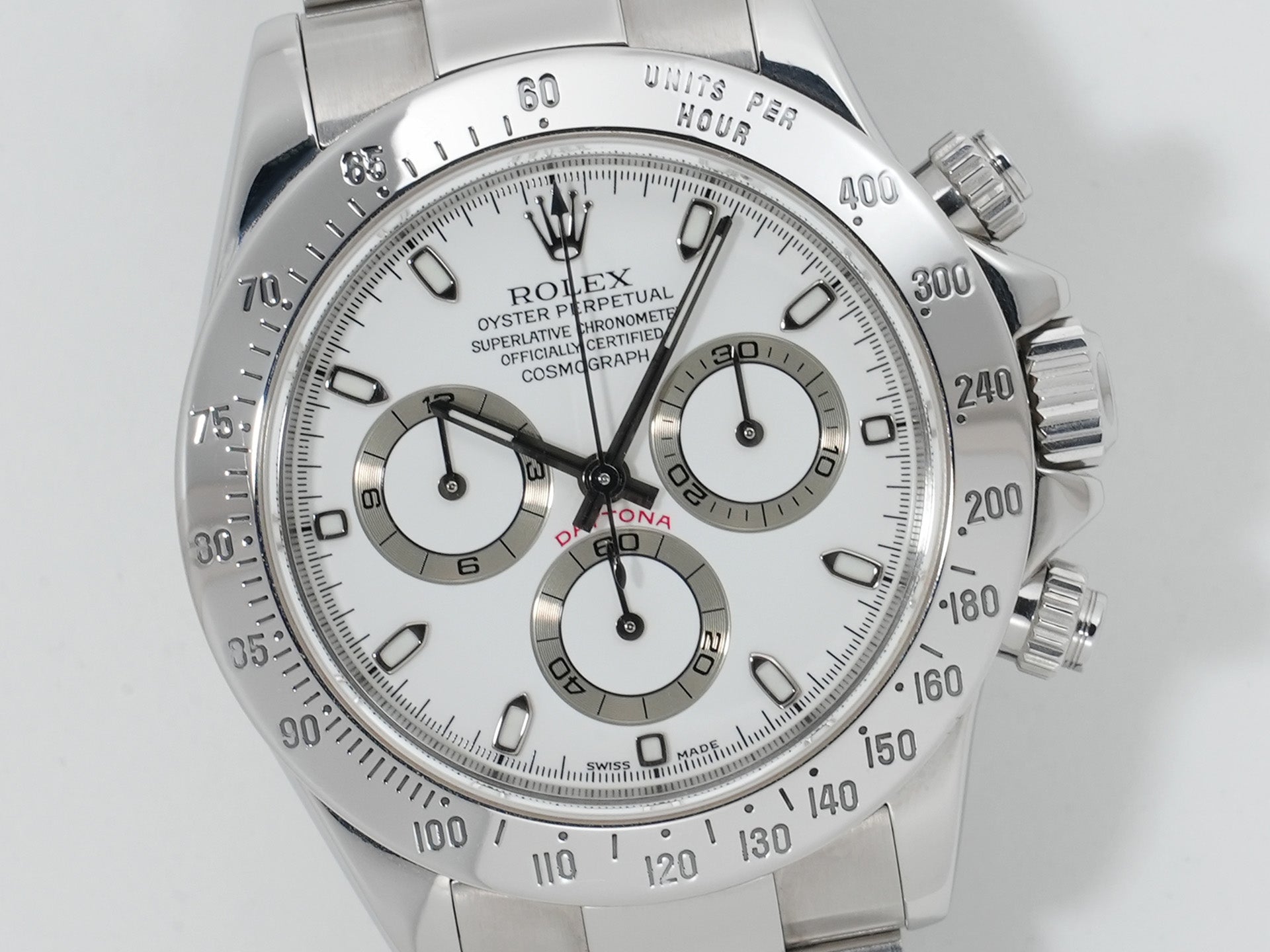 Pre-owned Rolex Daytona Ref. 116520 Stainless Steel White Dial kjxovadx