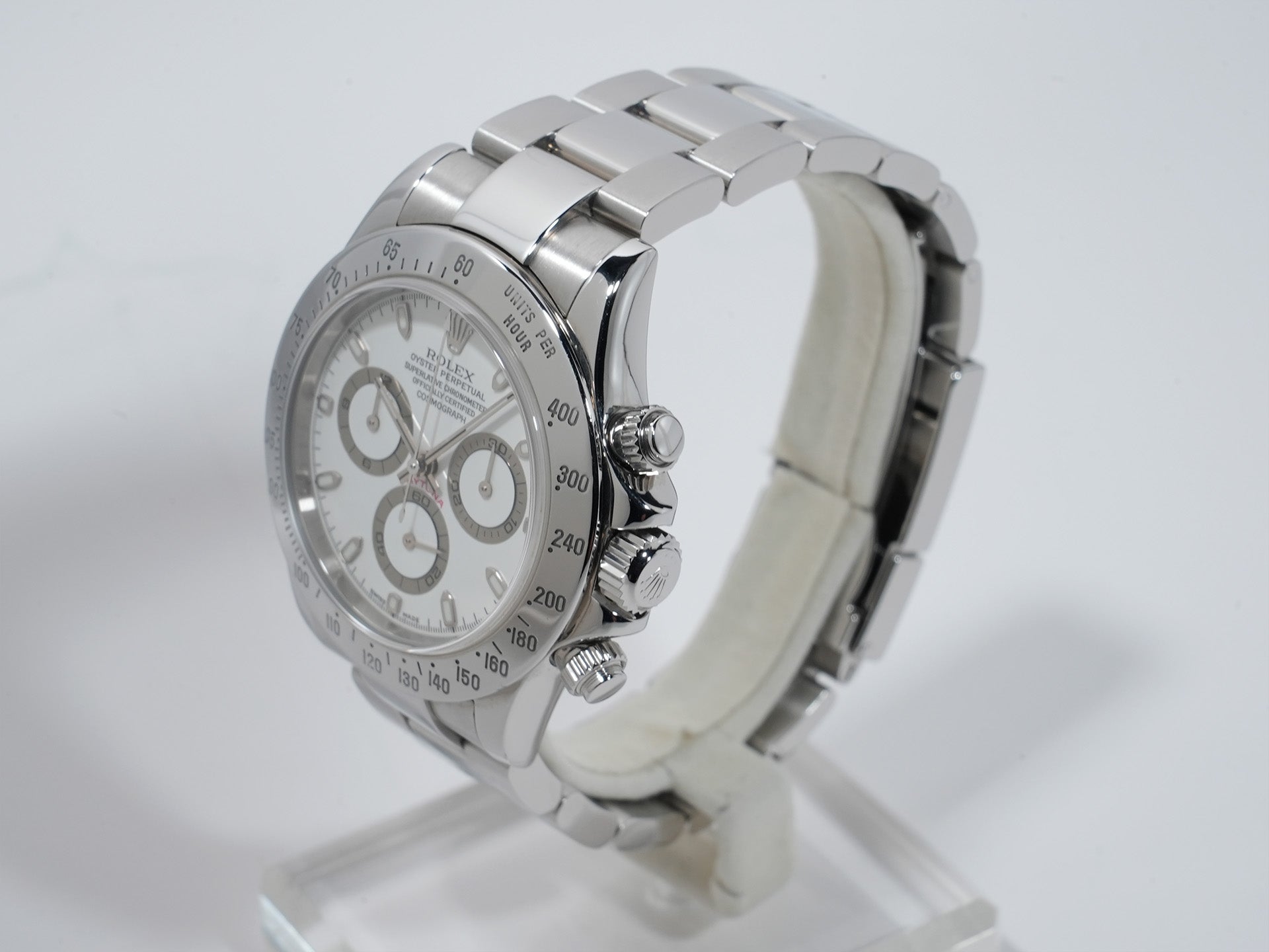 Pre-owned Rolex Daytona Ref. 116520 Stainless Steel White Dial kjxovadx