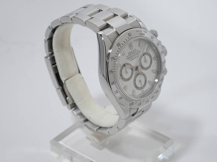 Pre-owned Rolex Daytona Ref. 116520 Stainless Steel White Dial kjxovadx