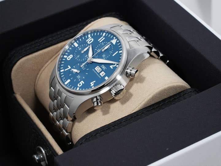 IWC パイロットウォッチ クロノグラフ 41 Ref.IW388117 ステンレススチール ライトブルー文字盤 極美品 e29rrw54