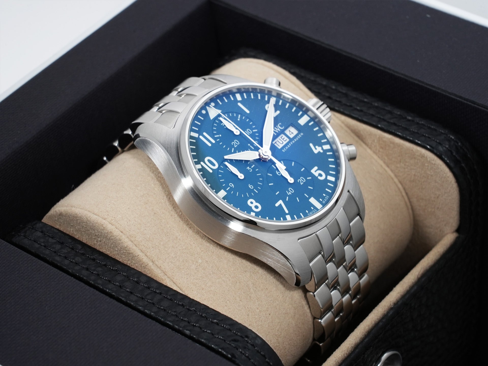 IWC パイロットウォッチ クロノグラフ 41 Ref.IW388117 ステンレススチール ライトブルー文字盤 極美品 e29rrw54