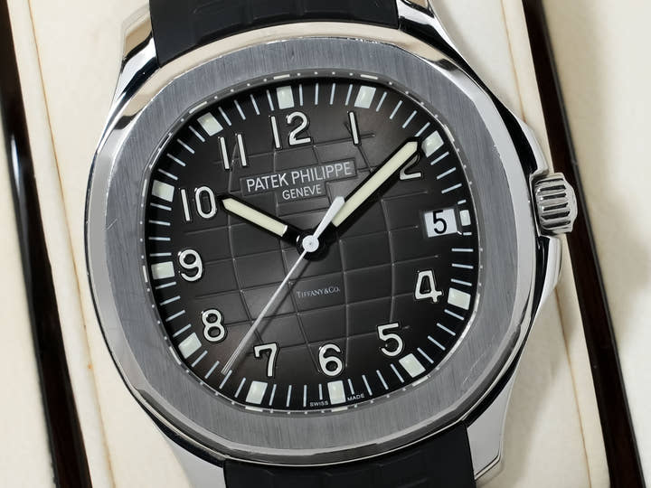 パテックフィリップ アクアノート TIFFANY＆CO. Ref.5167A-001 ステンレススチール ブラック文字盤 中古 7vyvyy6u