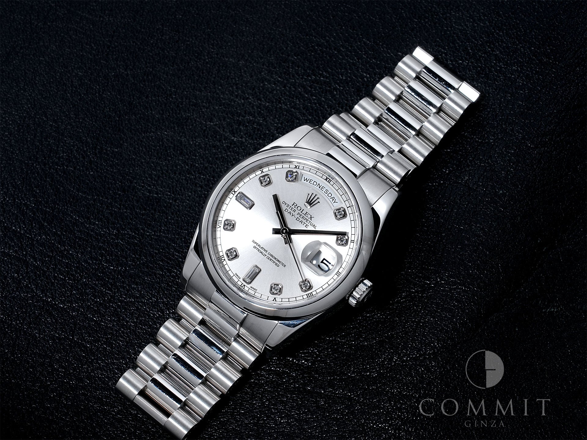 ロレックス デイデイト36 Ref.118206A プラチナ グレー文字盤 中古 8ipw62zu