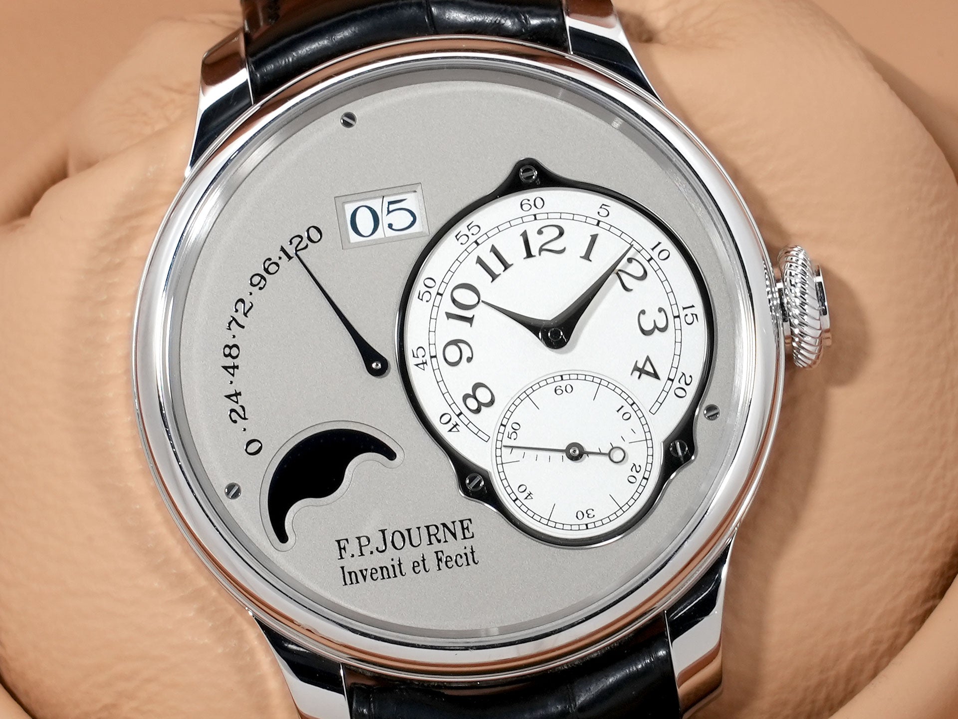 F.P.ジュルヌ オクタ リュヌ Ref.- プラチナ ホワイトゴールド文字盤 中古 b5jgf2z7