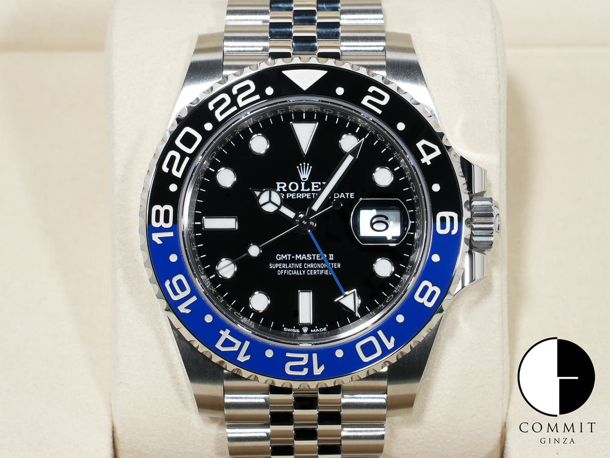 ロレックス GMTマスターII Ref.126710BLNR ステンレススチール ブラック文字盤 ジュビリーブレスレット 未使用 br4dz9mb