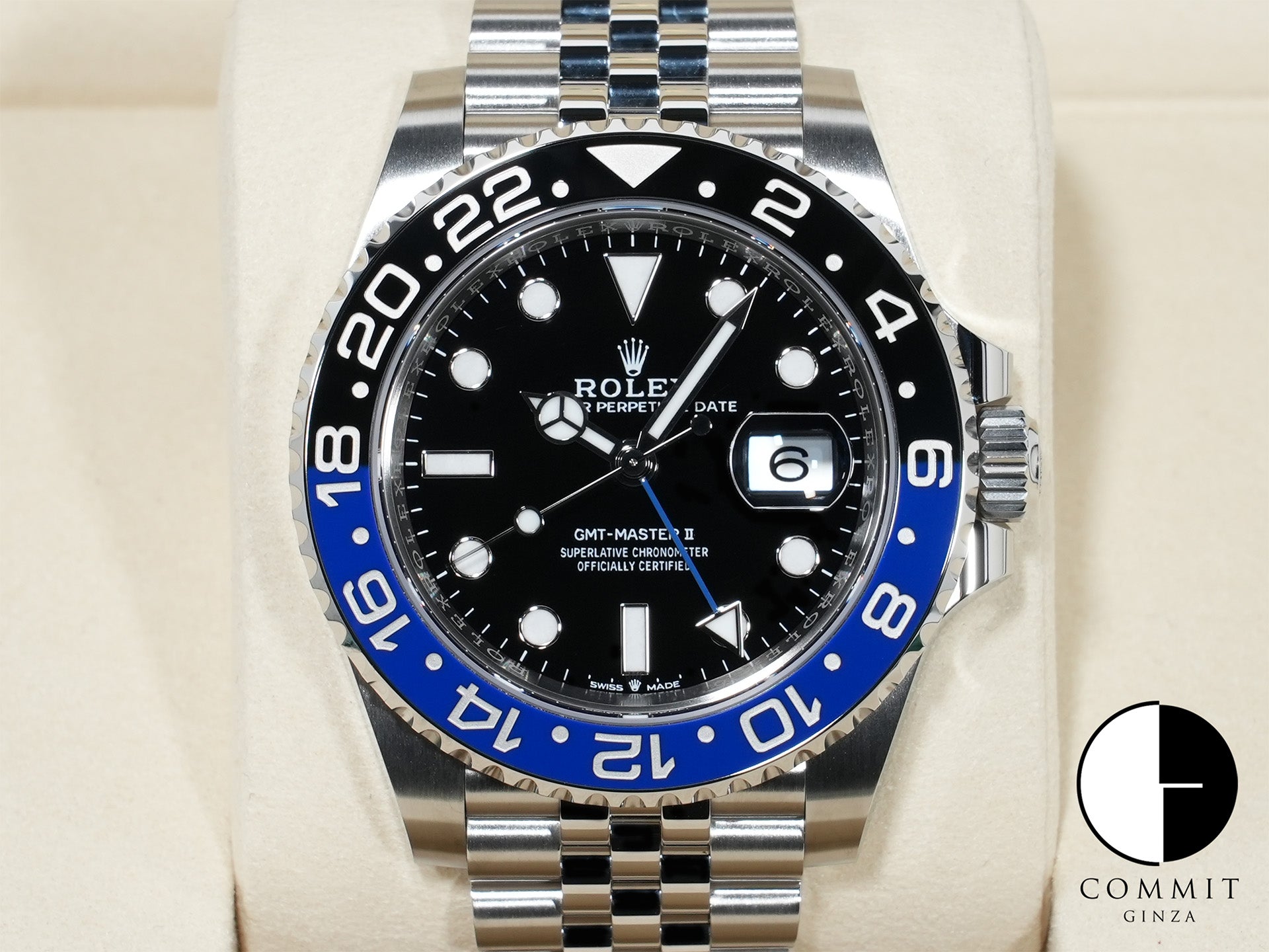 ロレックス GMTマスターII Ref.126710BLNR ステンレススチール ブラック文字盤 ジュビリーブレスレット 未使用 br4dz9mb