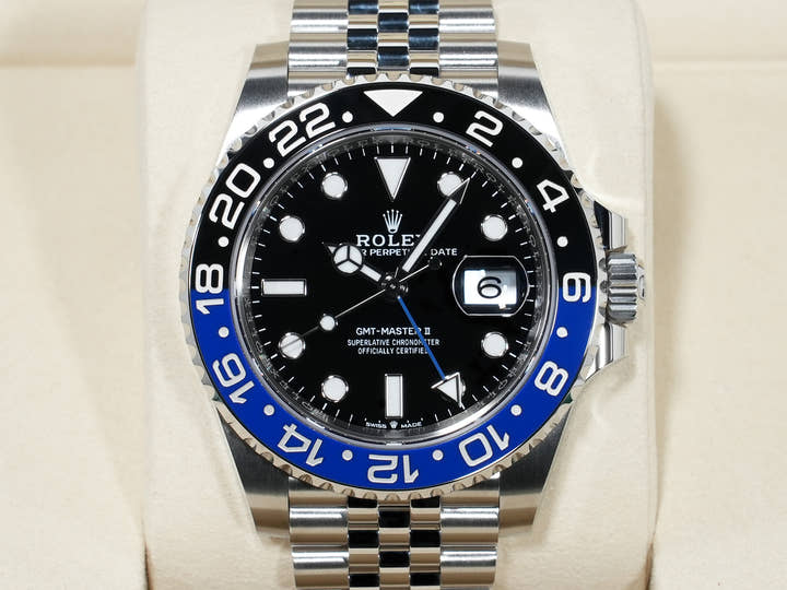 ロレックス GMTマスターII Ref.126710BLNR ステンレススチール ブラック文字盤 ジュビリーブレスレット 未使用 br4dz9mb