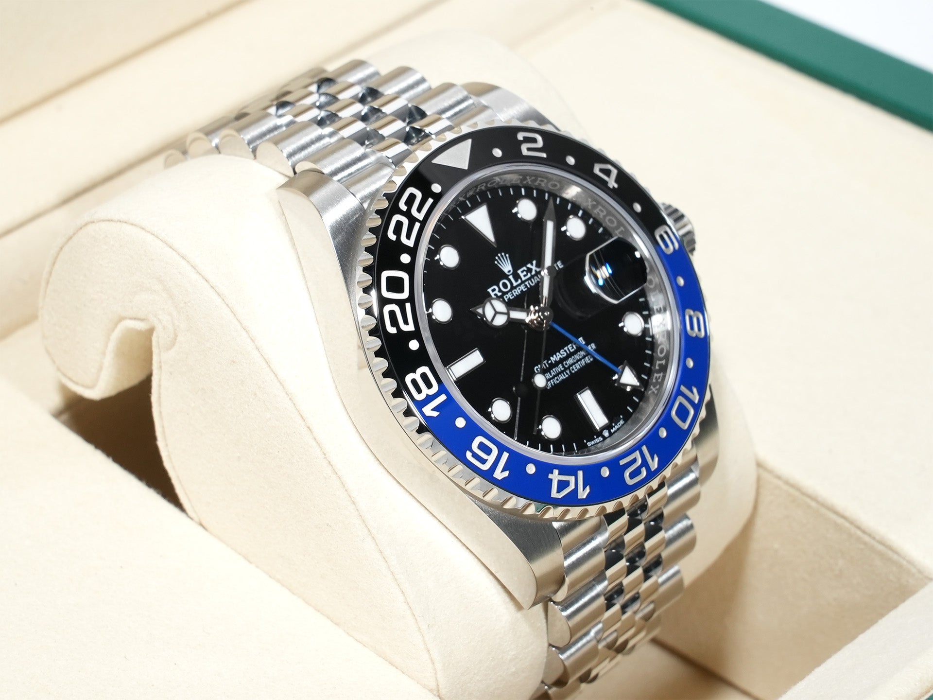 ロレックス GMTマスターII Ref.126710BLNR ステンレススチール ブラック文字盤 ジュビリーブレスレット 未使用 br4dz9mb