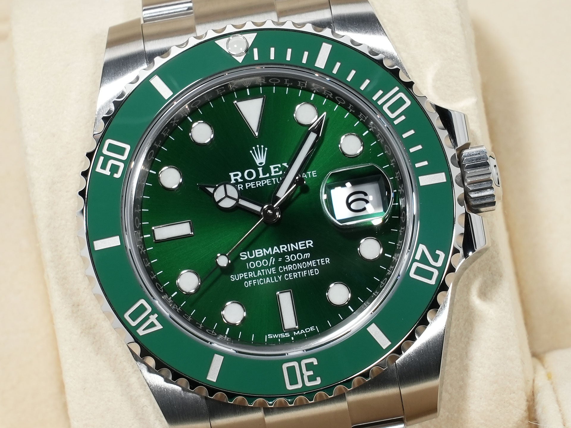 ロレックス サブマリーナー デイト Ref.116610LV ステンレススチール グリーン文字盤 極美品 m2xtzioz