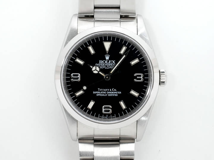 ロレックス エクスプローラーI Ref.14270 ステンレススチール ブラック文字盤 オイスターブレスレット 中古 jm6qrzvg