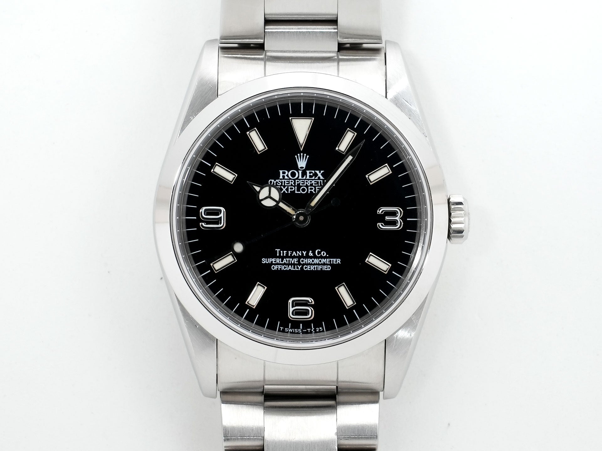 ロレックス エクスプローラーI Ref.14270 ステンレススチール ブラック文字盤 オイスターブレスレット 中古 jm6qrzvg