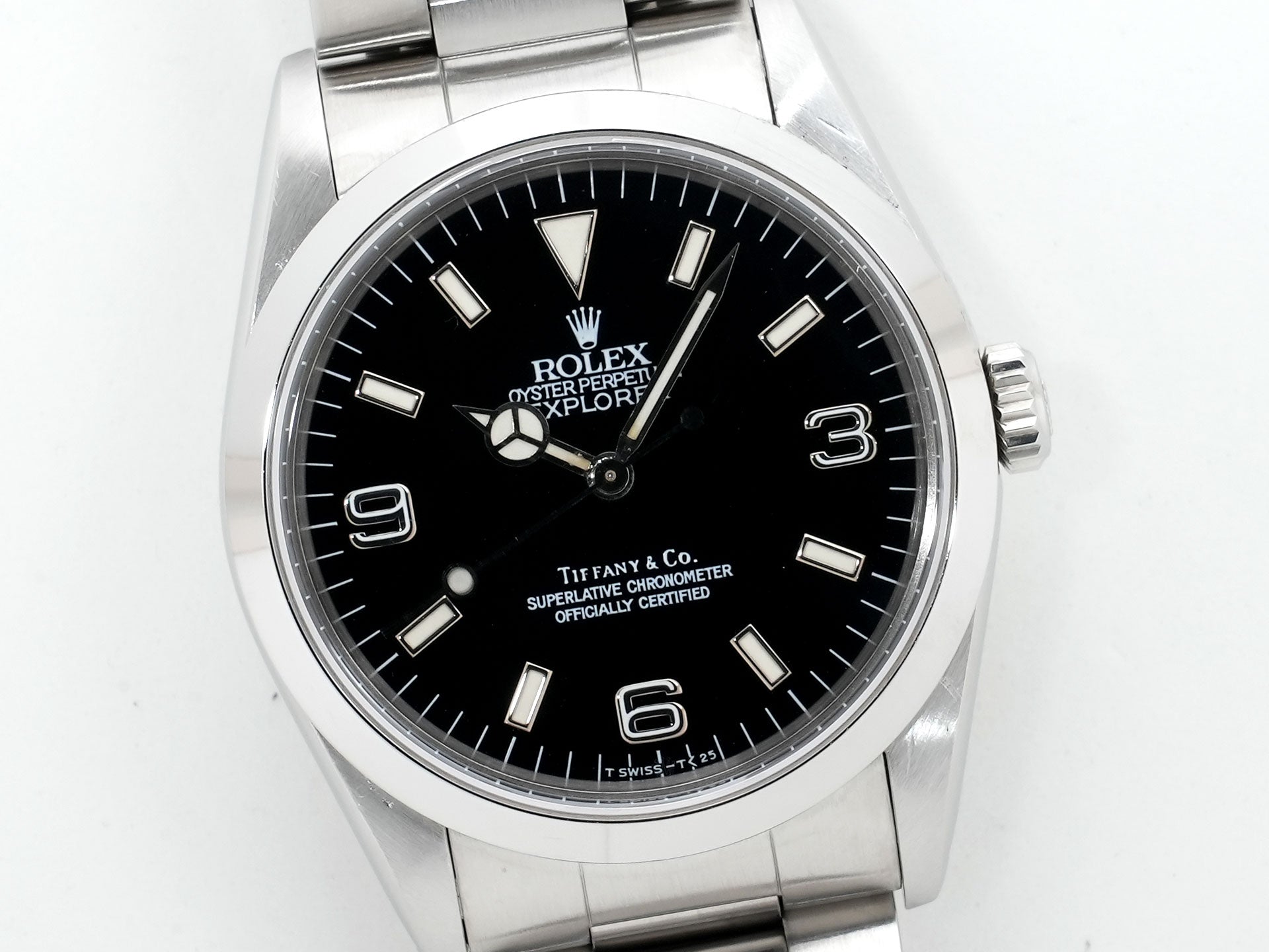 ロレックス エクスプローラーI Ref.14270 ステンレススチール ブラック文字盤 オイスターブレスレット 中古 jm6qrzvg