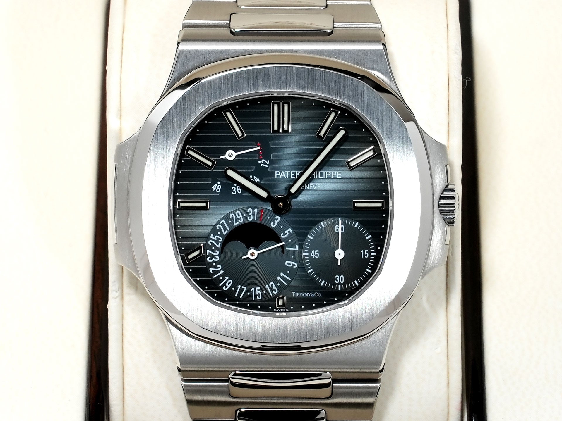 パテックフィリップ ノーチラス プチコンプリケーション TIFFANY＆CO. Ref.5712/1A-001 ステンレススチール ブルー文字盤 中古 ypbg8vpd