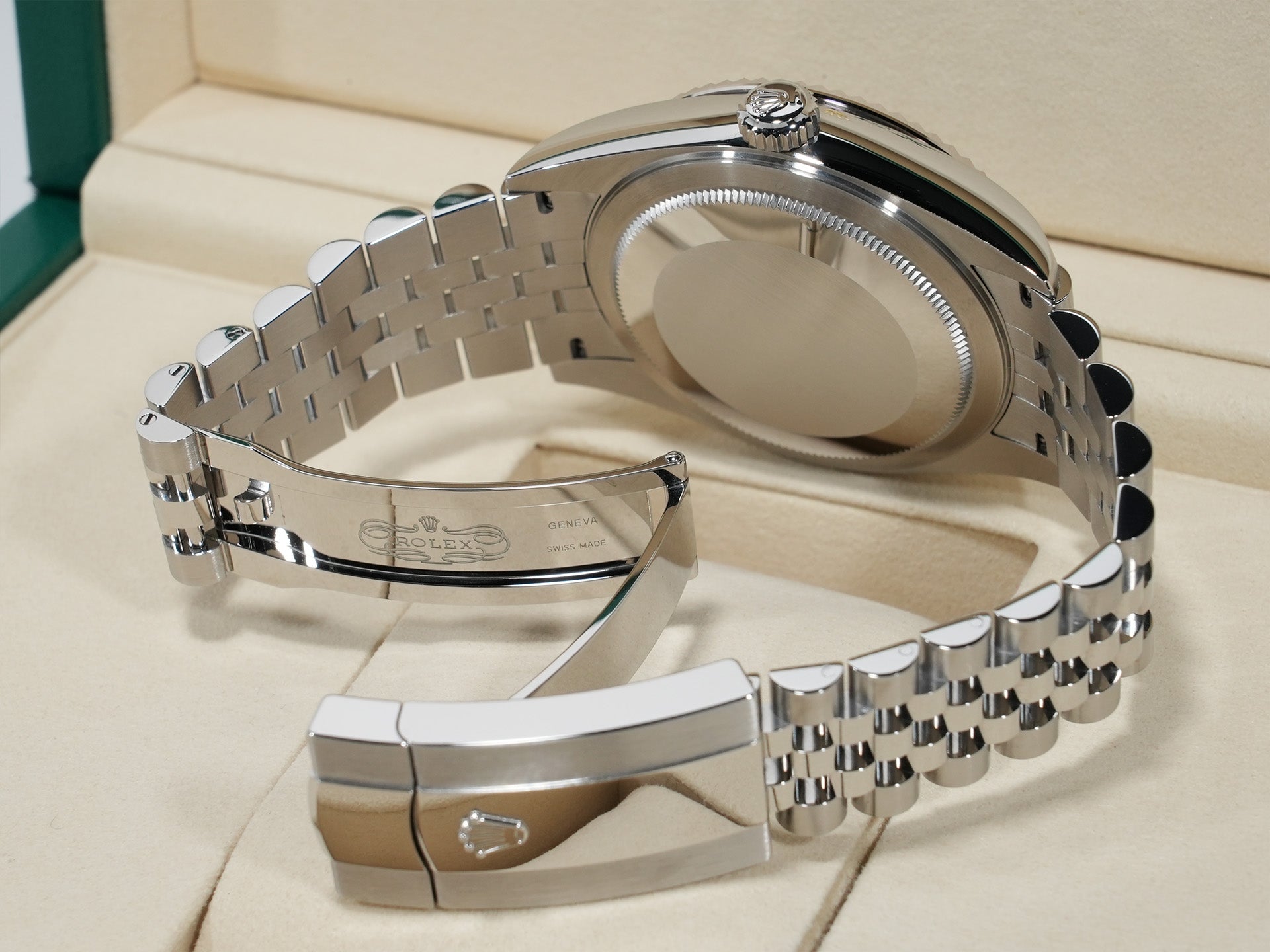 Rolex Sky-Dweller Ref. 336934 Stainless Steel/White Gold Mint Green Dial Jubilee Bracelet Unused rumdkvsa