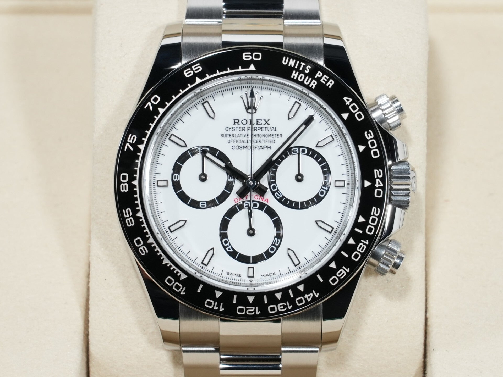 ロレックス デイトナ Ref.126500LN ステンレススチール ホワイト文字盤 美品 o2ss3jwt