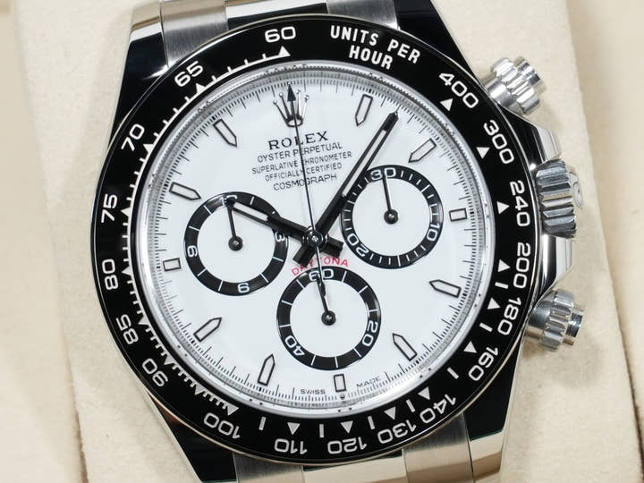 ロレックス デイトナ Ref.126500LN ステンレススチール ホワイト文字盤 美品 o2ss3jwt