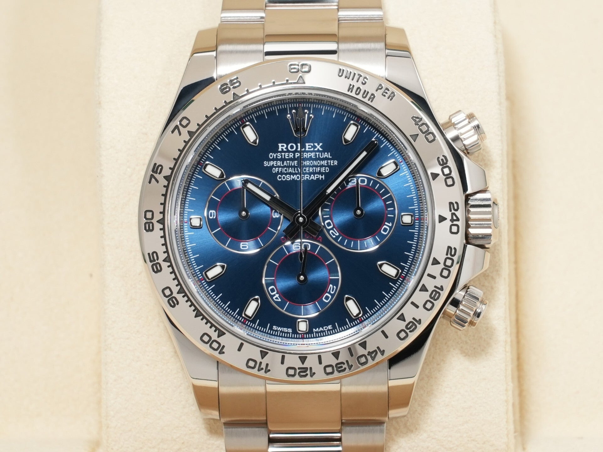 ロレックス デイトナ Ref.116509 ホワイトゴールド ブルー文字盤 美品 tdimd2k3