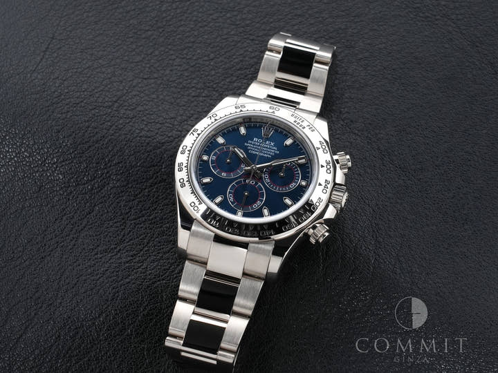 ロレックス デイトナ Ref.116509 ホワイトゴールド ブルー文字盤 美品 tdimd2k3