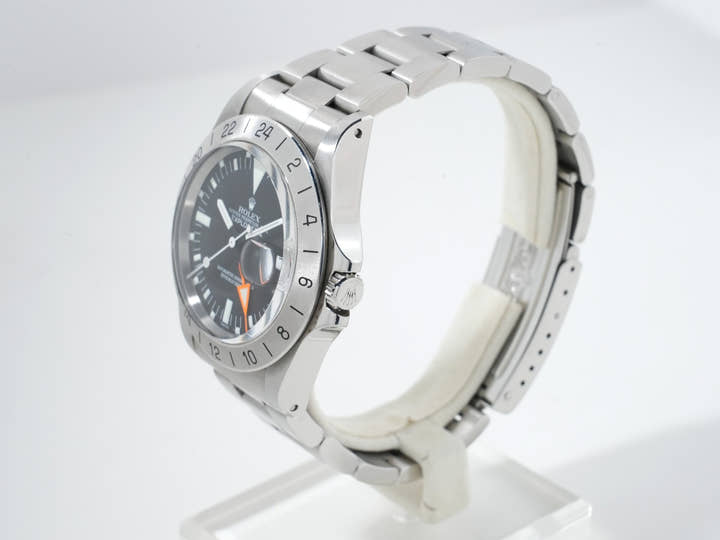 ロレックス エクスプローラーII Ref.1655 ステンレススチール ブラック文字盤 オイスターブレスレット 中古 fn3vvsp6