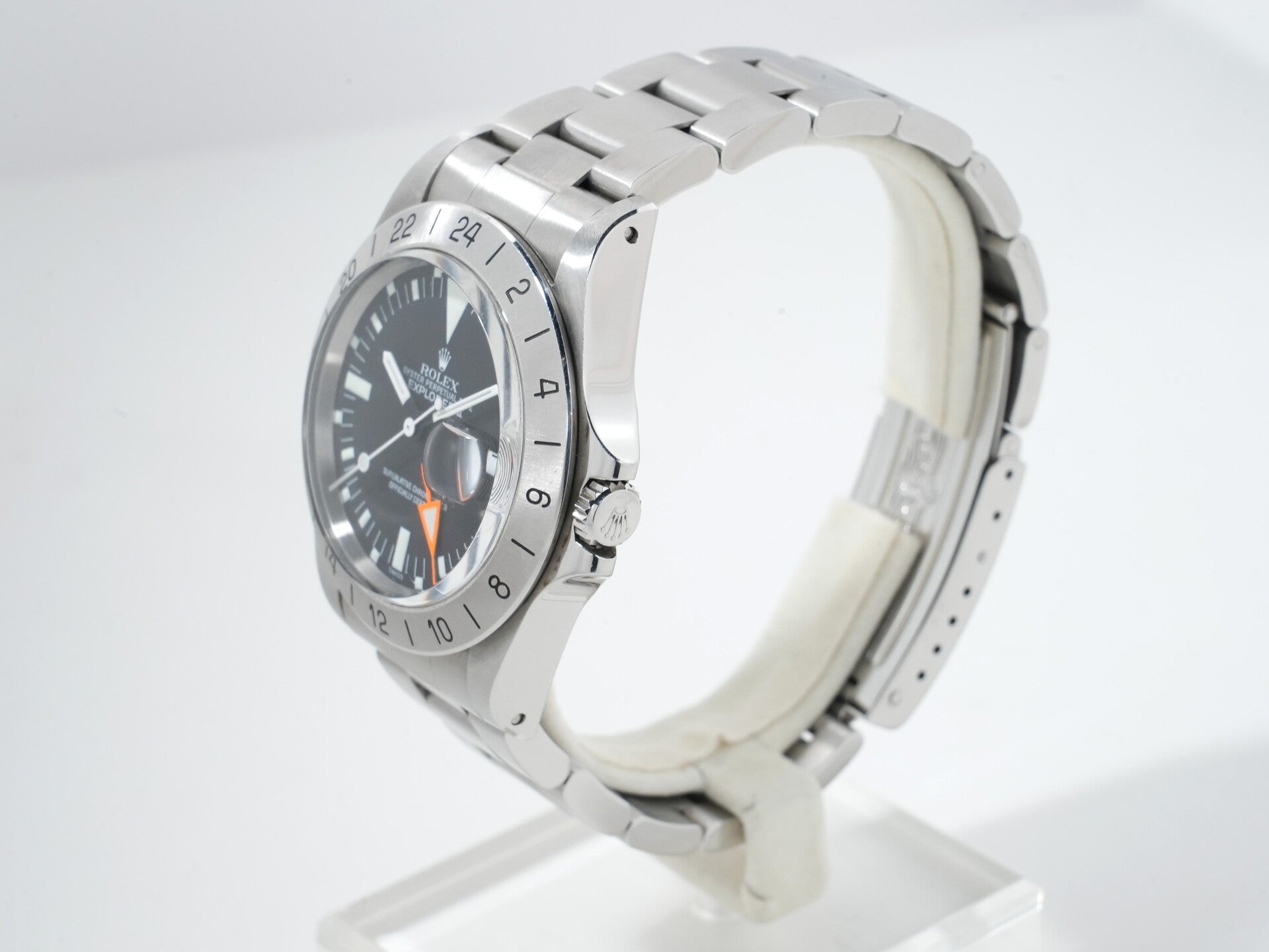ロレックス エクスプローラーII Ref.1655 ステンレススチール ブラック文字盤 オイスターブレスレット 中古 fn3vvsp6