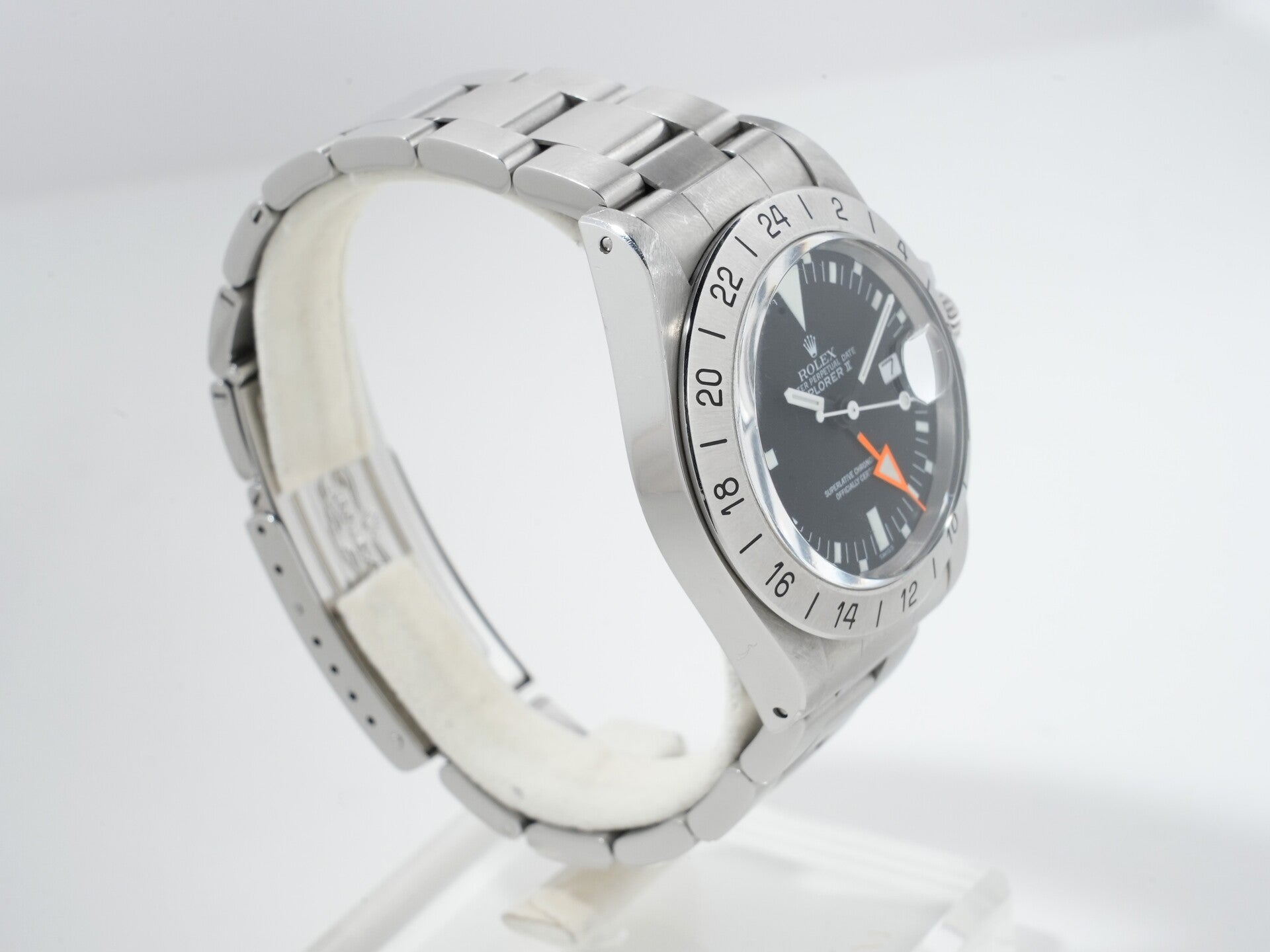 ロレックス エクスプローラーII Ref.1655 ステンレススチール ブラック文字盤 オイスターブレスレット 中古 fn3vvsp6