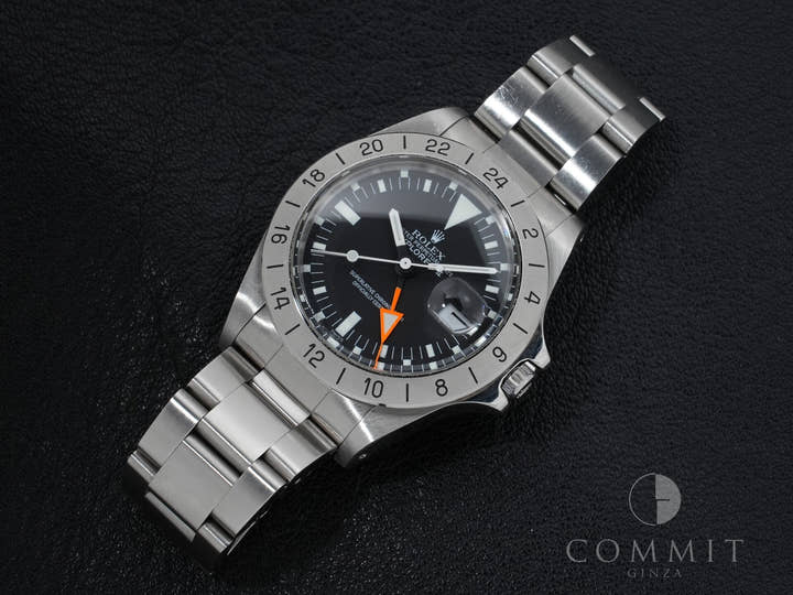 ロレックス エクスプローラーII Ref.1655 ステンレススチール ブラック文字盤 オイスターブレスレット 中古 fn3vvsp6