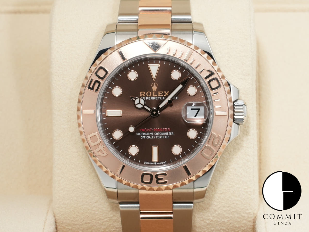 Rolex Yacht-Master 37 Ref. 268621 Stainless Steel/Everose Gold Chocolate Dial Pre-owned 6nptkueq