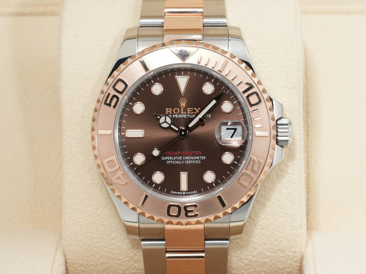 Rolex Yacht-Master 37 Ref. 268621 Stainless Steel/Everose Gold Chocolate Dial Pre-owned 6nptkueq